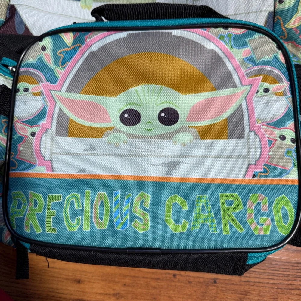 Star Wars Mandalorian Grogu Backpack Set Bioworld Precious Cargo Teal 3pc